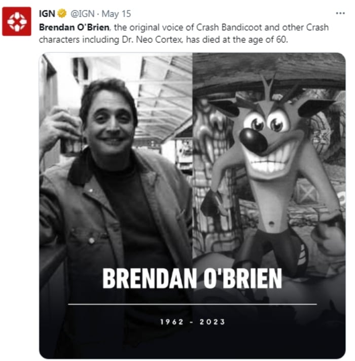 Muere Brendan O'Brien