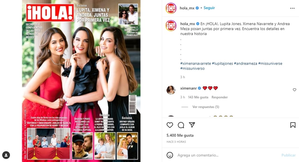 Lupita Jones revista Hola