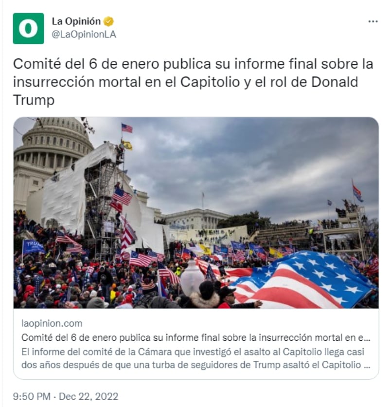 ¿Qué hizo el republicano?