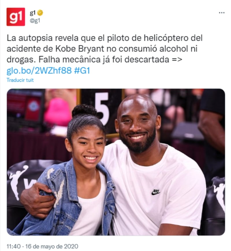 Revelaciones de la autopsia de Kobe Bryant 