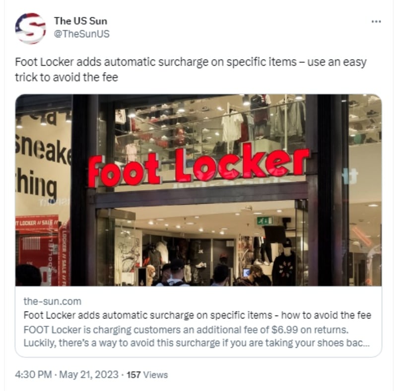 Foot Locker cerrará sus puertas