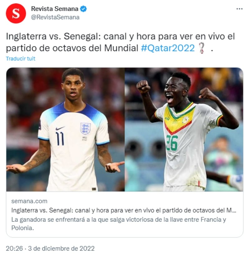 Inglaterra vs Senegal