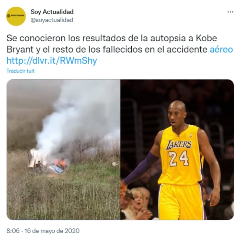 Revelaciones autopsia Kobe Bryant : Escalofriantes detalles