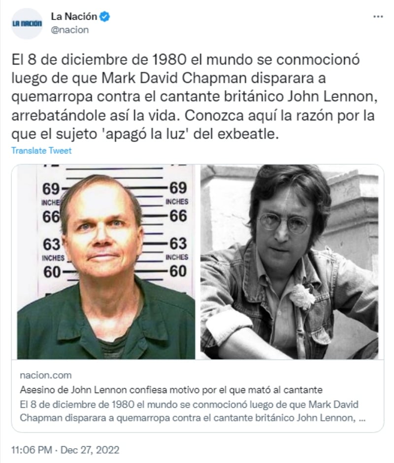 "Estaba demasiado lejos"