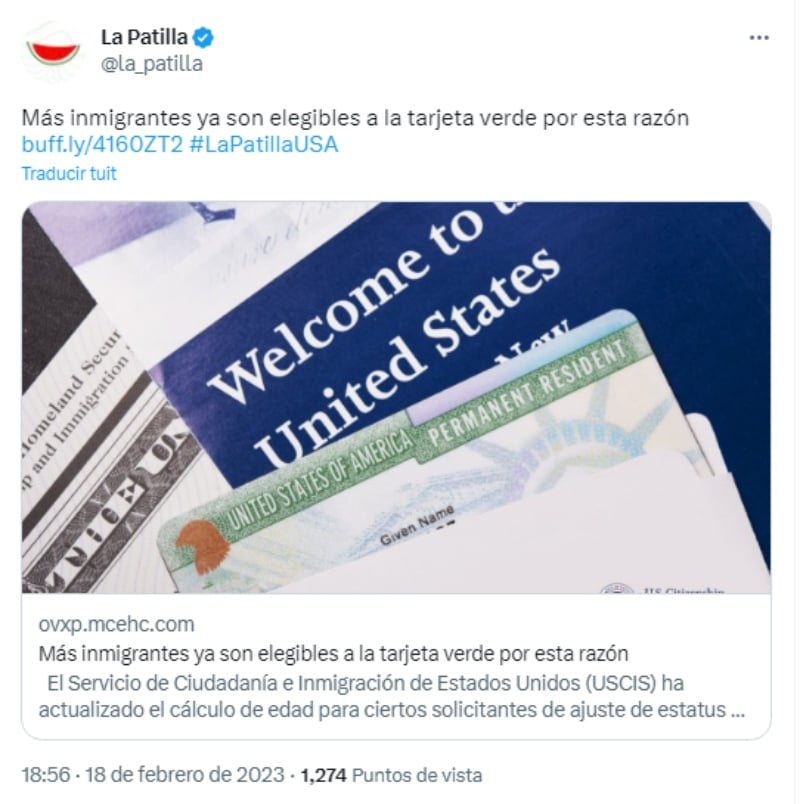 Inmigrantes elegibles Green Card: Buenas noticias
