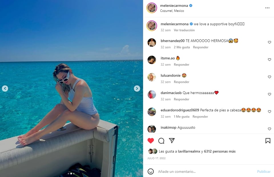 Melenie Carmona en bikini: Disfruta las playas mexicanas
