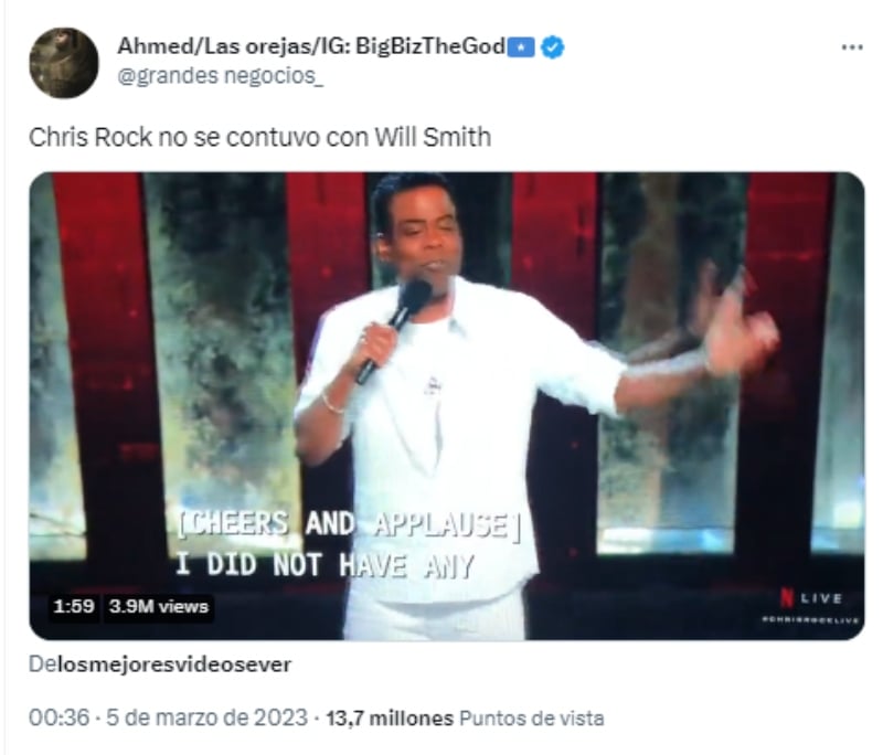 Chris Rock habla bofetada: Por fin rompe el silencio