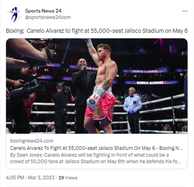 Fight Canelo Jalisco Mexico: Where will it take place?