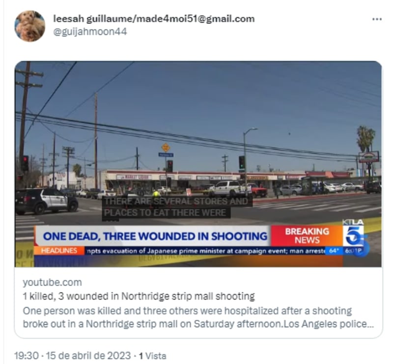 Tiroteo mall Northridge: Terror en pleno sábado