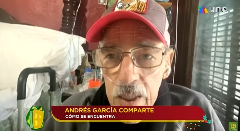 Andrés García reappears with an unrecognizable voice