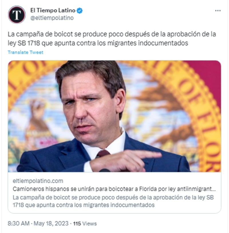 Malas noticias para Ron DeSantis