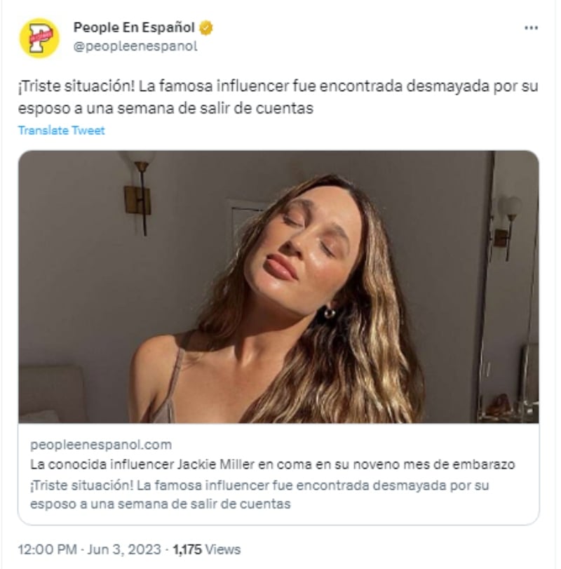Influencer entre la vida y la muerte