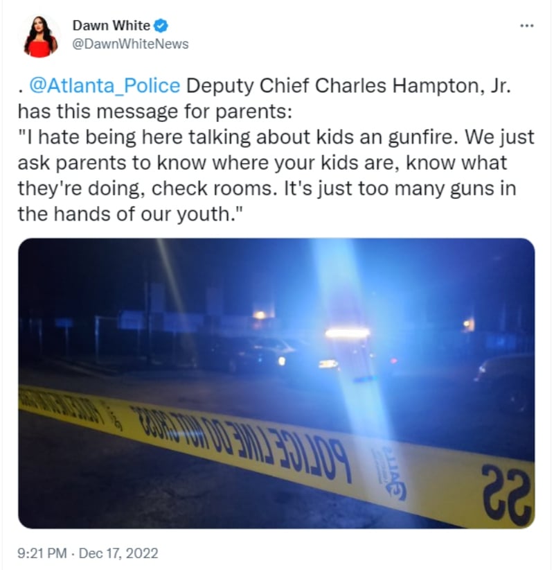 "Odio estar aquí hablando de niños y disparos"