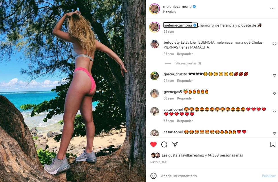 Heredó la belleza de su madre