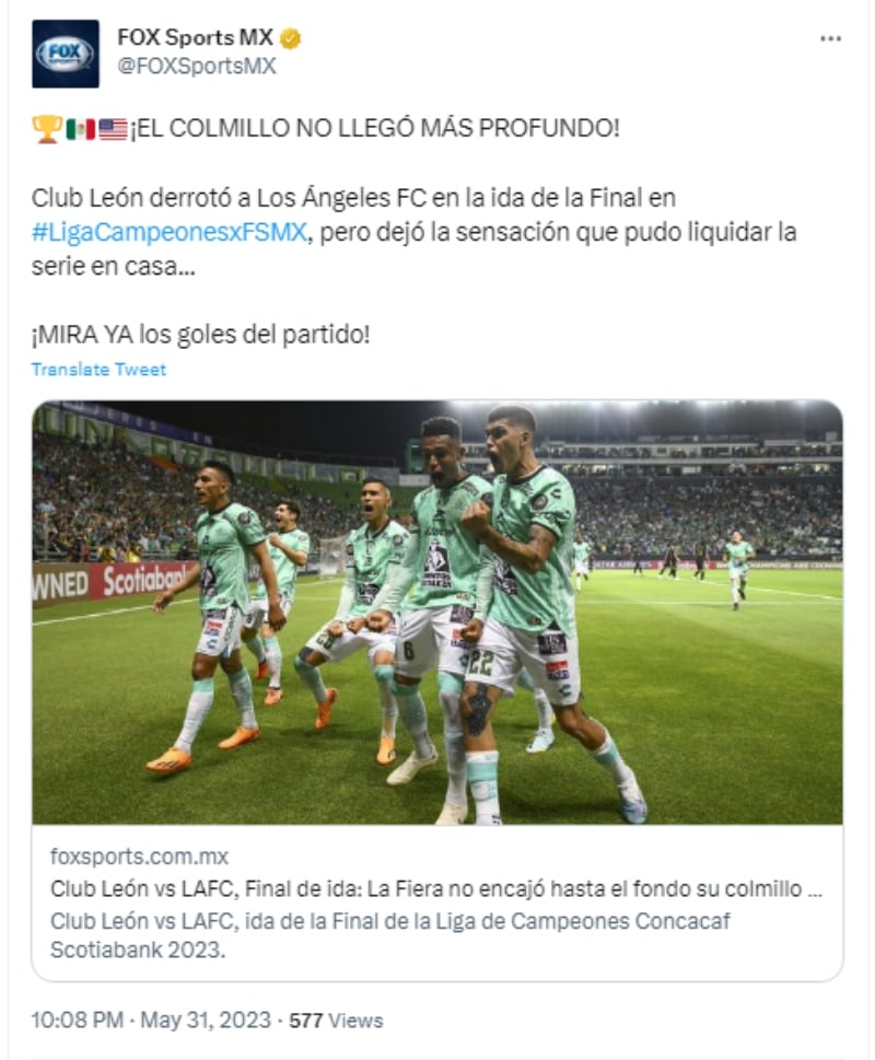 León vs Los Ángeles: Termina la final de ida