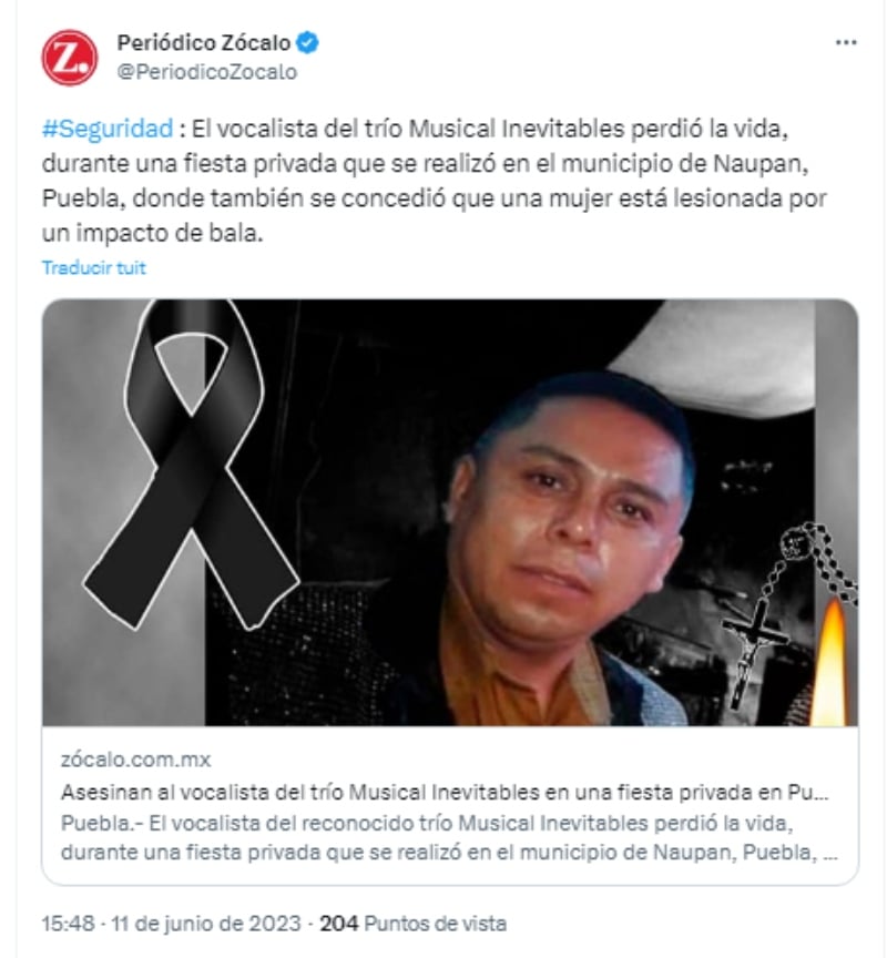 Musical Inevitables lead singer dies