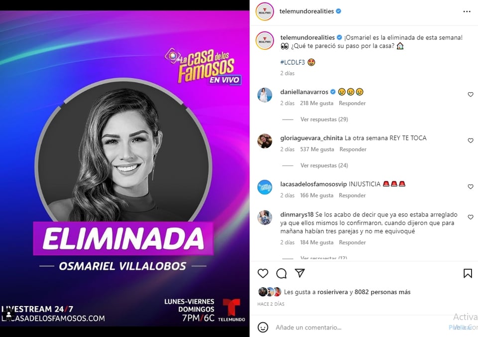 Osmariel Villalobos Casa Famosos: ¿Crees que tu cometido se cumplió dentro de La Casa de los Famosos?