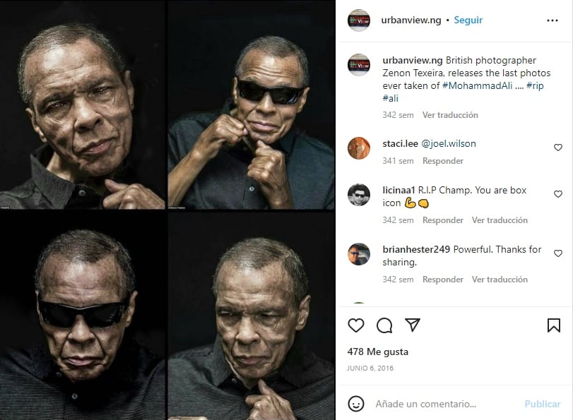 “Fue un placer poderlo fotografiar"