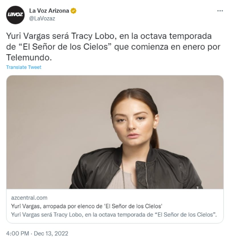 Cuéntame un poco de Tracy Lobo