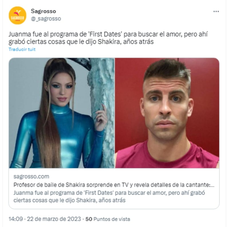 "Fue un comentario como muy gracioso"