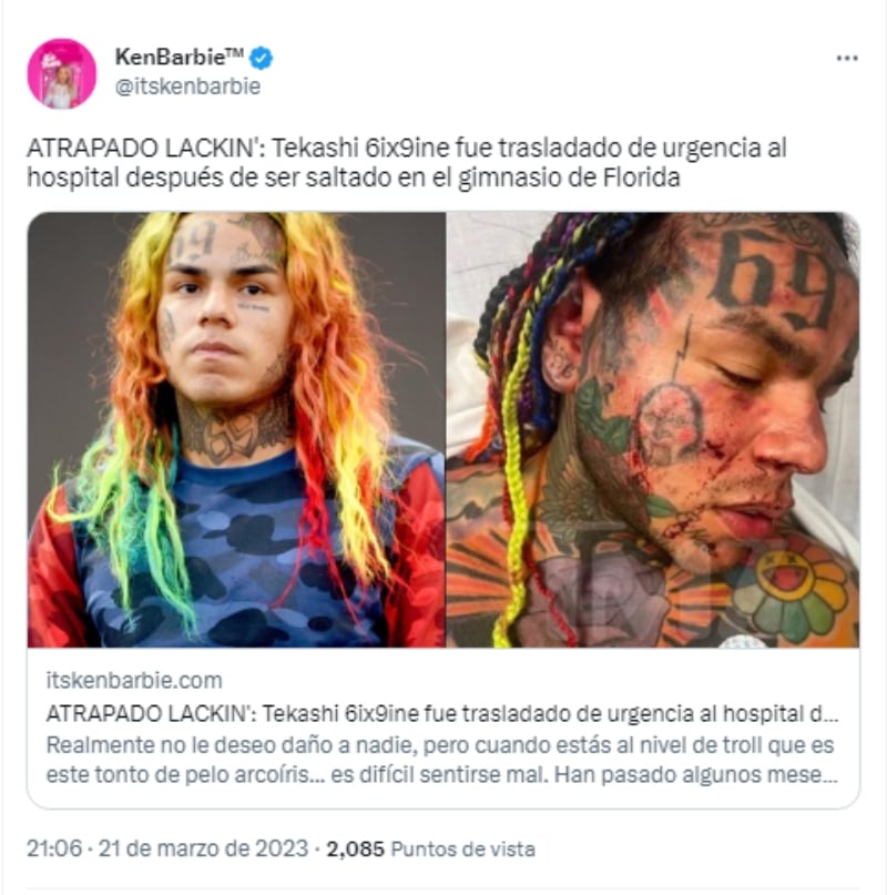 Tekashi 6ix9ine hospitalized emergency: He is savagely attacked