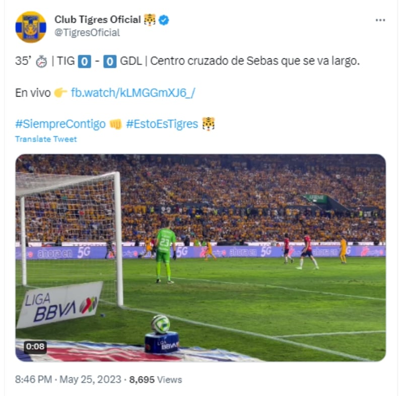 Termina el primer tiempo