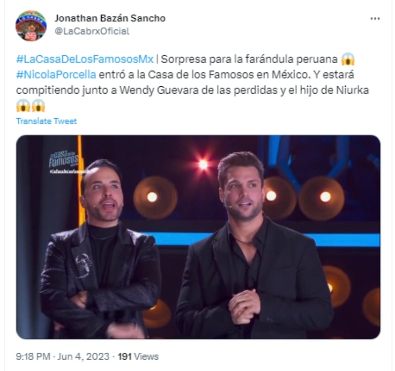 Anuncian a los primeros hombres que ingresan a la casa