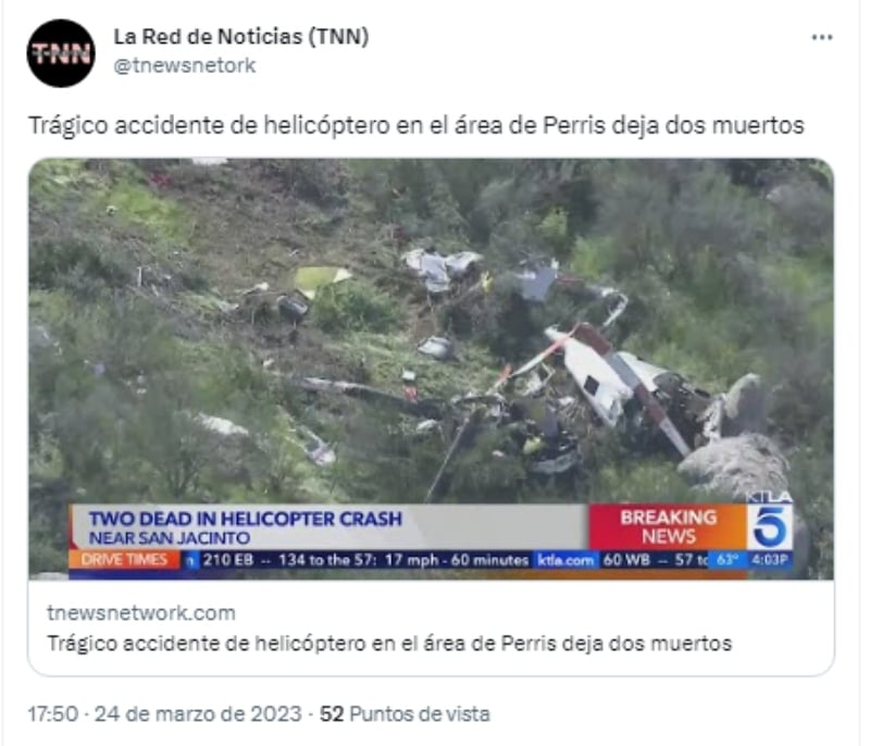 La unidad quedó destrozada