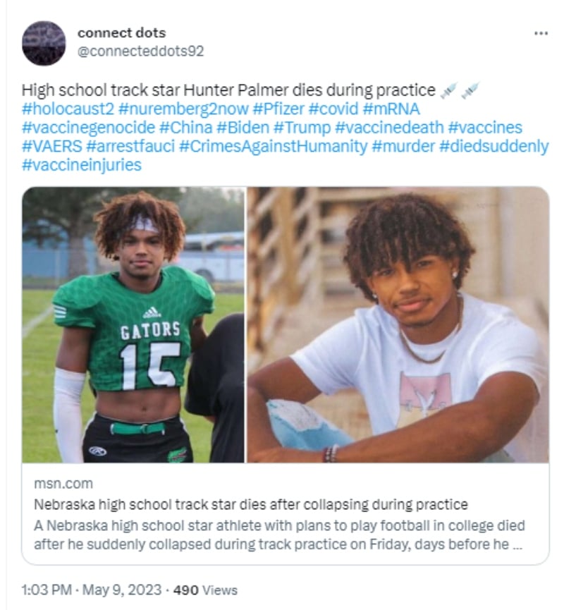 They say the last goodbye to Hunter Palmer