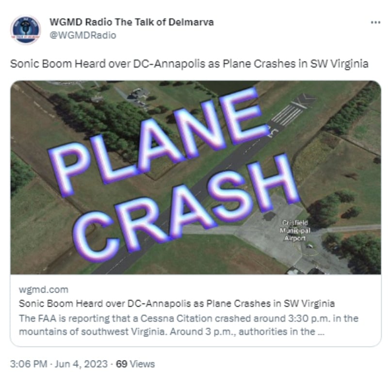 Accidente en los Estados Unidos
