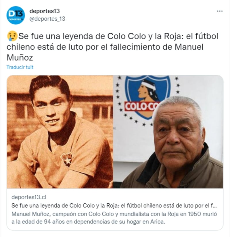 "Se fue una leyenda"