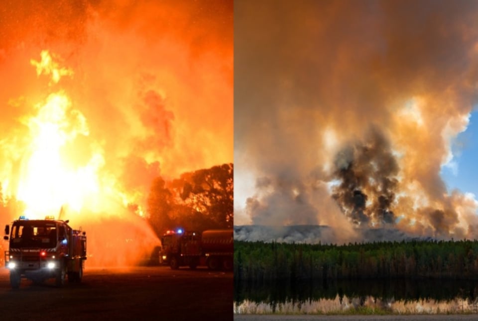 Miles en California y Nuevo México son evacuados por los incendios forestales