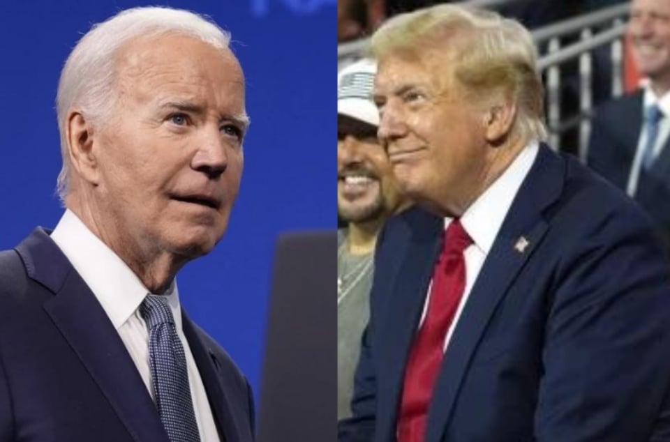 Trump tiene ventaja nacional sobre el presidente Biden en la campaña