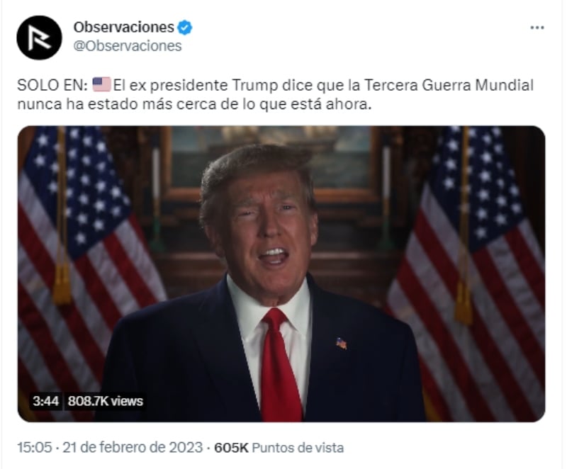 Trump Tercera Guerra Mundial: Revela que fue el único que no inició una guerra