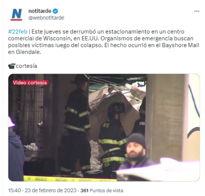 “No hubo pérdida de vidas"