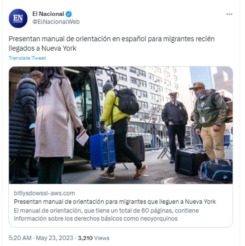 Nueva York pide suspender norma para migrantes