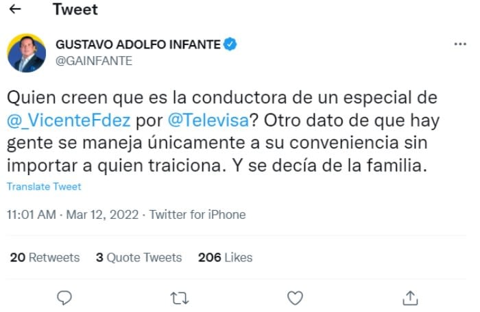 Gustavo Adolfo accusation Mara