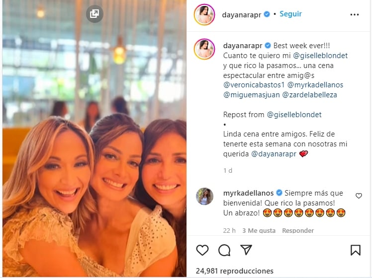 Dayanara Torres en La Mesa Caliente