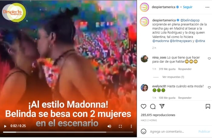 ¿Qué fue lo que hizo Belinda?