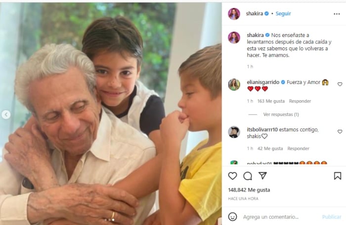 Shakira envía triste mensaje