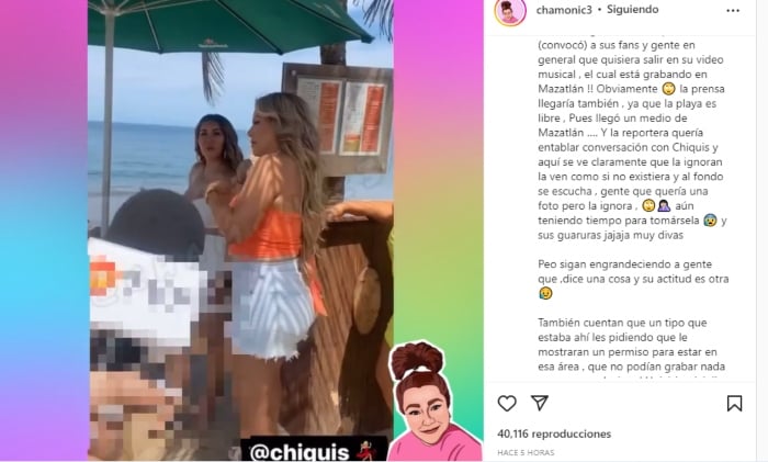 Chiquis Rivera ignora a reportera