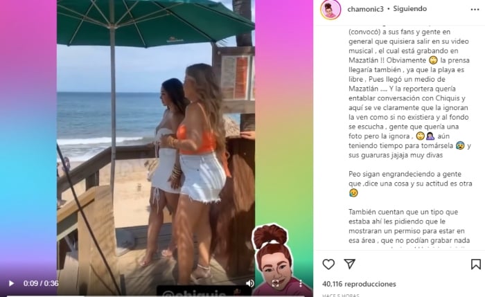 Chiquis Rivera ignora a reportera