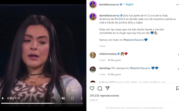 Daniela Navarro oliéndose partes íntimas