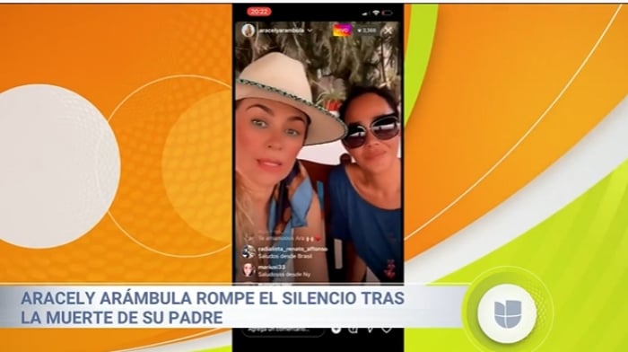 Aracely Arámbula muerte papá