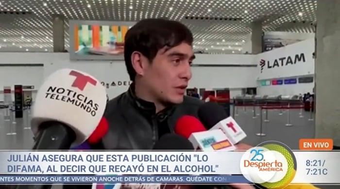 Julián Figueroa se disculpa con su esposa