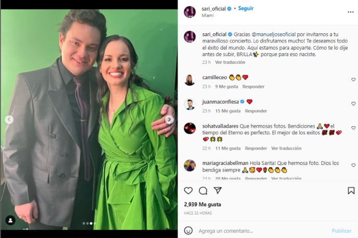 Sarita meets with the son of José José