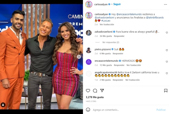 Actual pareja Carlos Adyan