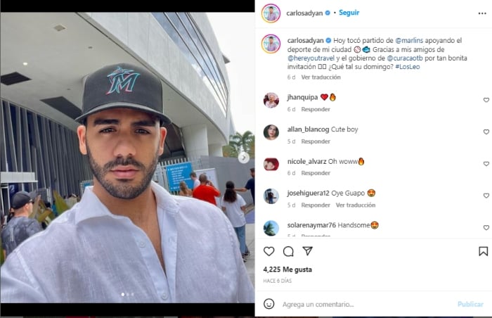 Actual pareja Carlos Adyan