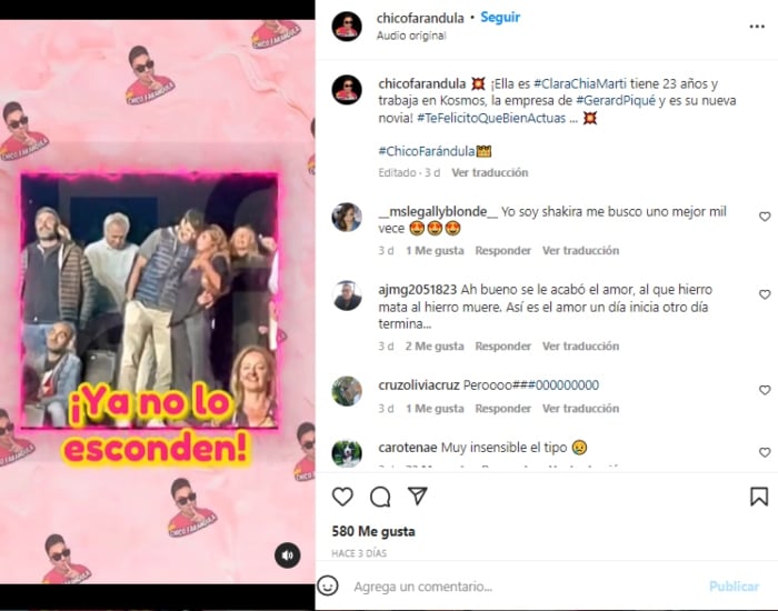 Shakira enojada por nueva relación de Piqué