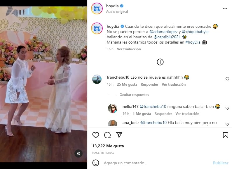 Adamari López baila en bautizo